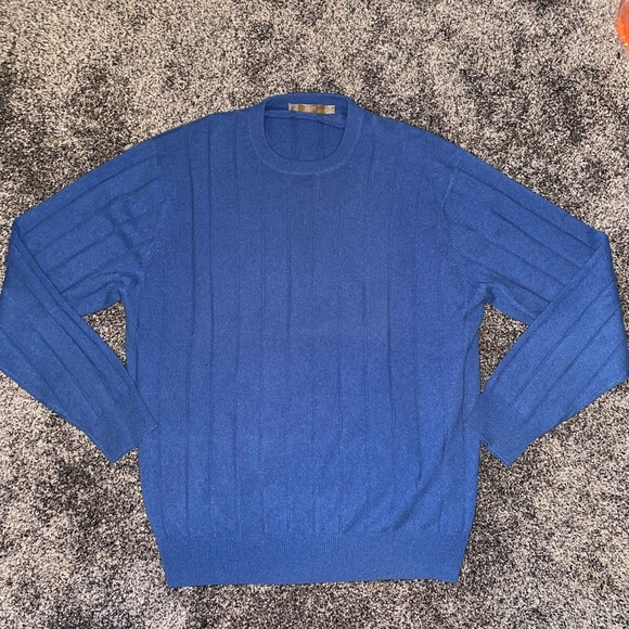 Raffi Other - Mens Raffi 100% Cashmere Blue Sweater Size XL 54